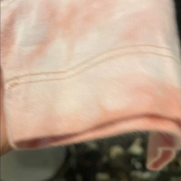 Time and Tru Pink and White Long Sleeve Boxy Sweatshirt - Picture 8 of 10